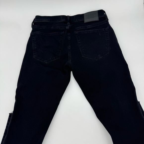 Abercrombie & Fitch Men’s Black Super Skinny Jeans 29x32 Distressed Raw Hem - Picture 8 of 10